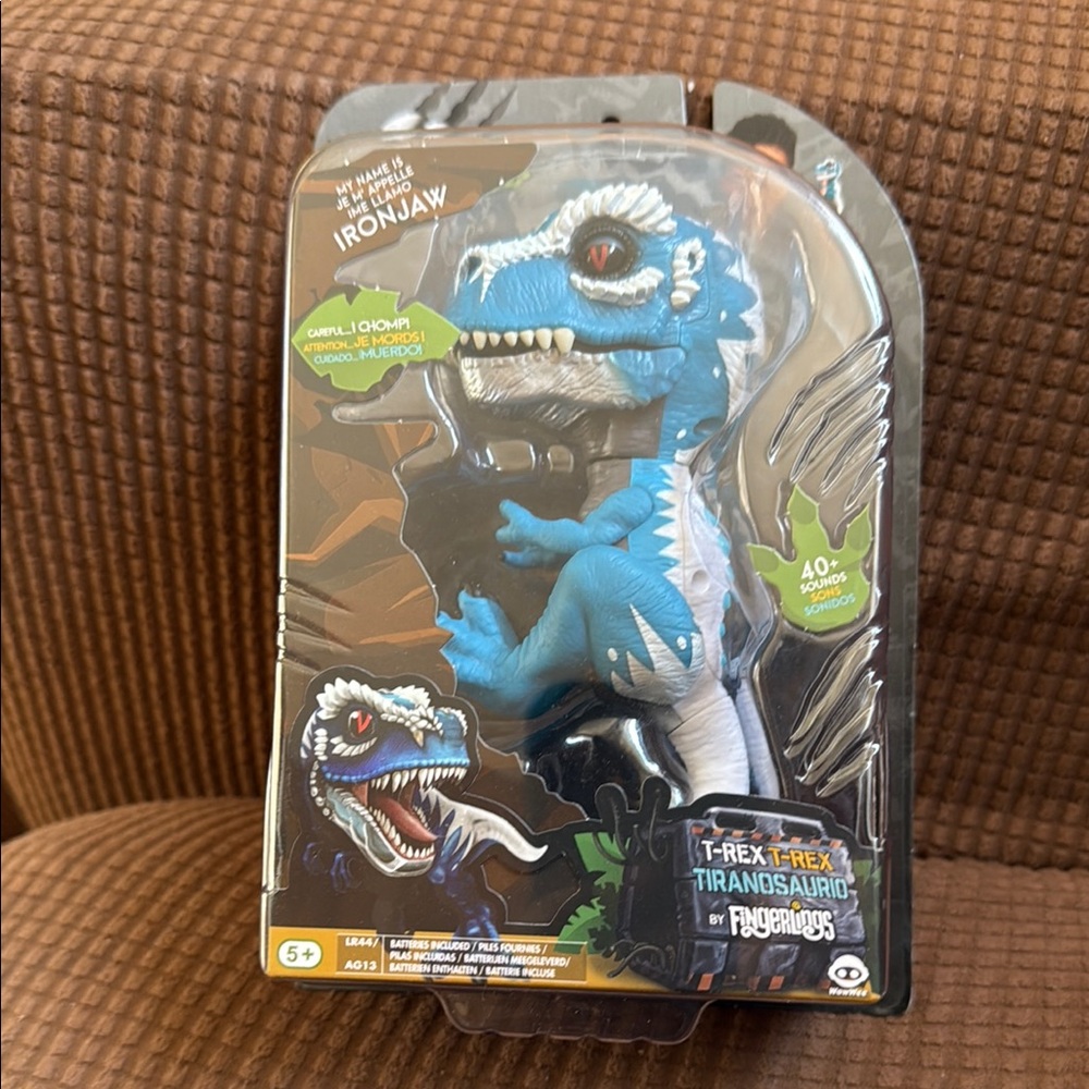 Untamed T-Rex by Fingerlings. IRONJAW Blue
